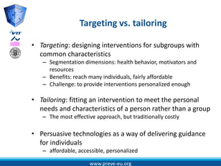 pHealth - User profiling and segmentation | PPT