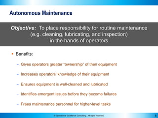 TPM: Autonomous Maintenance