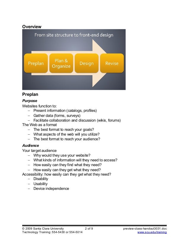 Preview Class Handout