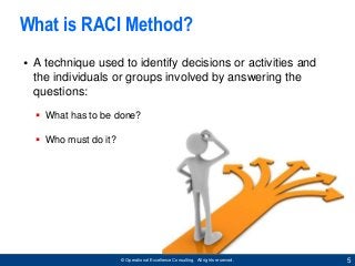 RACI Method by Operational Excellence Consulting