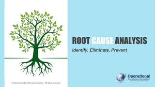 ROOT CAUSE ANALYSIS
Identify, Eliminate, Prevent
© Operational Excellence Consulting. All rights reserved.
 