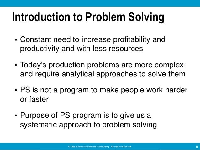 Training Within Industry: TWI Problem Solving (PS) Program by ...