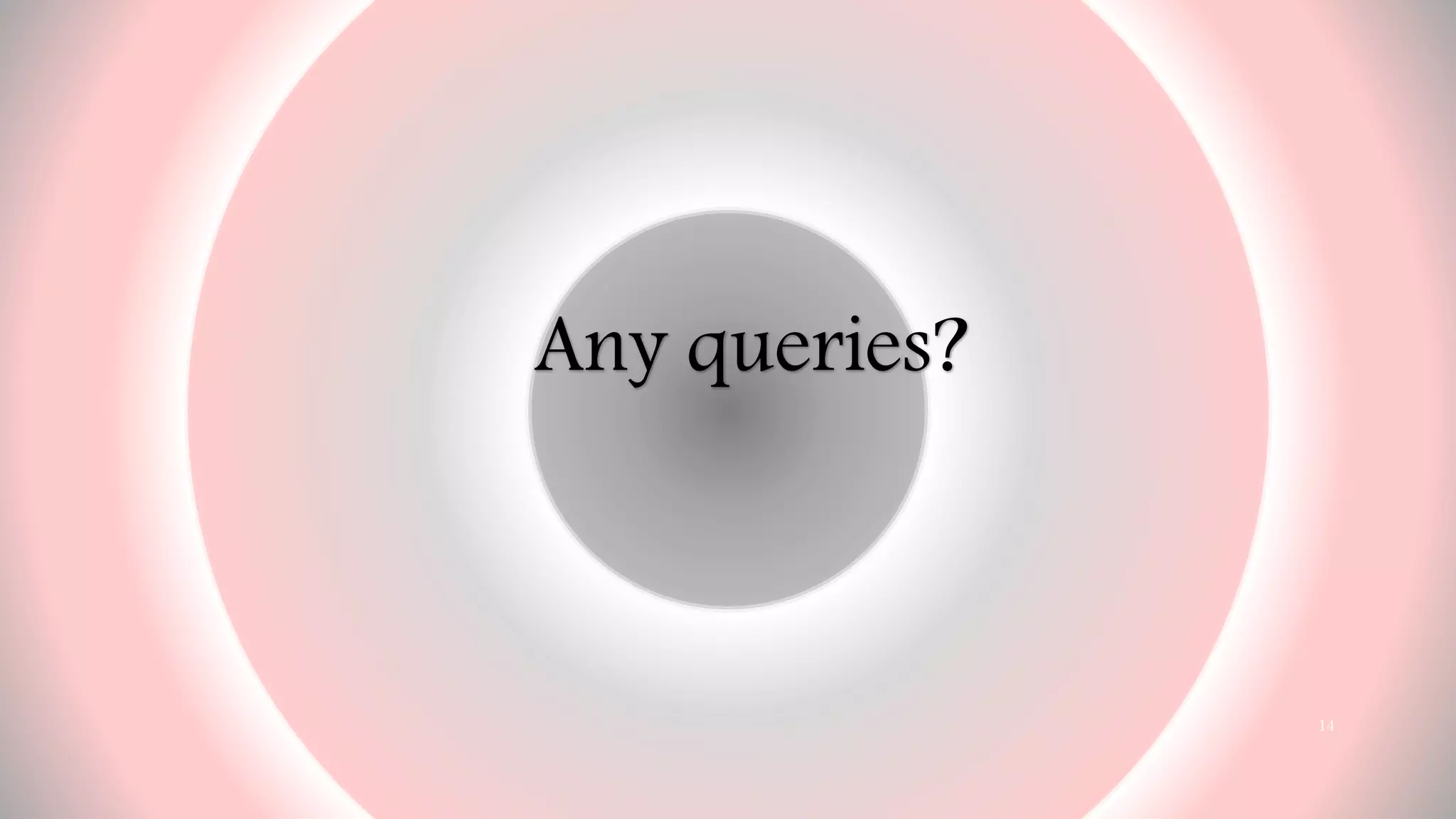 Any queries?
14
 