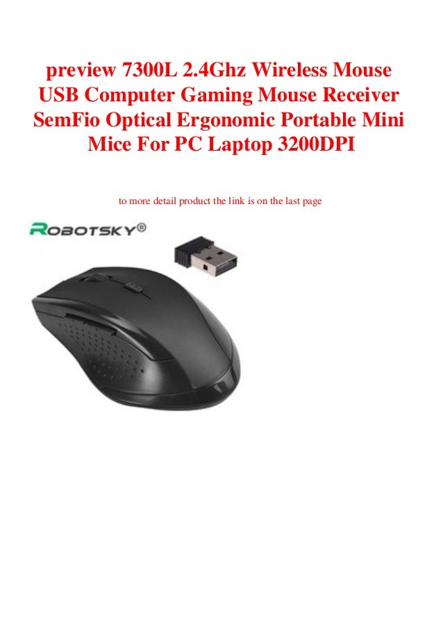 preview 7300L 2.4Ghz Wireless Mouse USB 