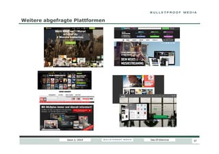 Weitere abgefragte Plattformen

Issue 1/ 2014

Das DT-Dilemma

57

 