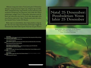 Preview buku "Natal 25 Desember: Pembuktian Yesus lahir 25 Desember"