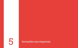 Inovações nas empresas
5
 
