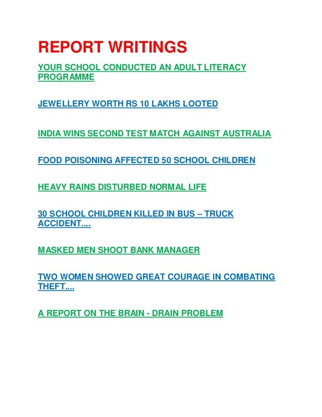 Write a report about your visit to the zoo