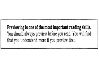 Previewing and Predicting in Reading Comprehention | PPTX
