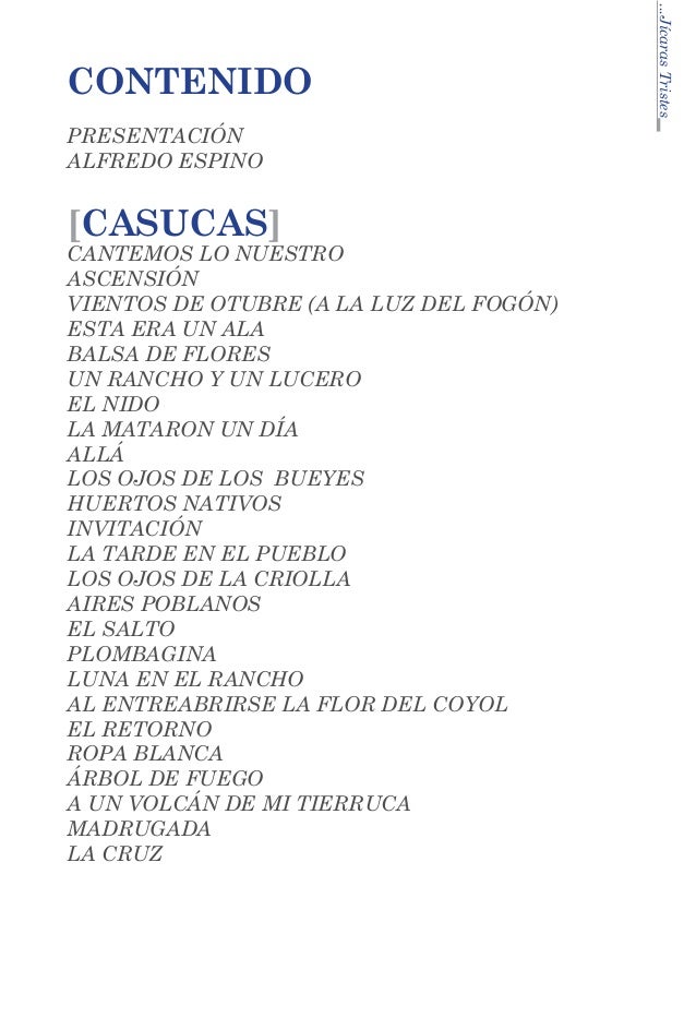 Jícaras Tristes Alfredo Espino