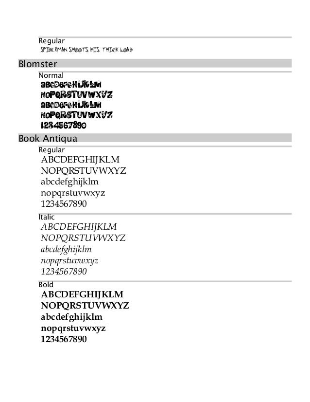Blackjack normal font