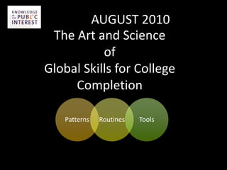 MARCH 2010THEMES (and Tags) EMERGE