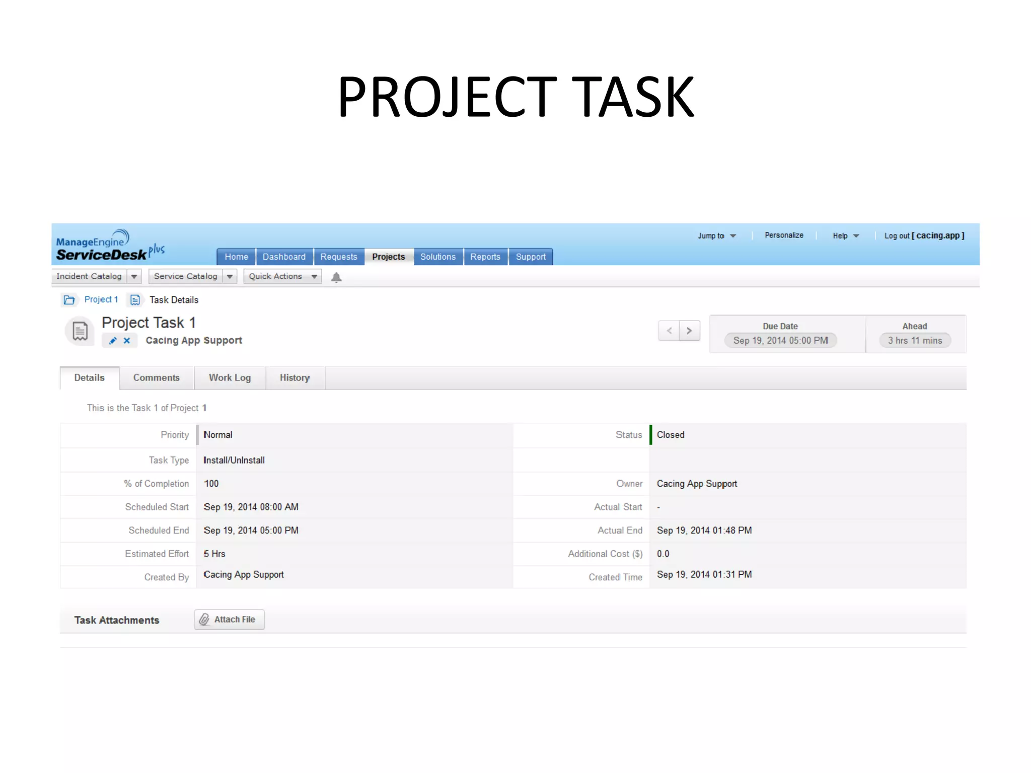 PROJECT TASK
