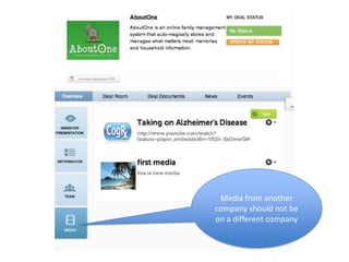 Media from another
company should not be
on a different company
 