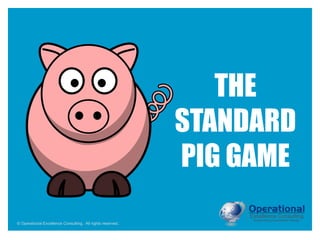© Operational Excellence Consulting. All rights reserved.
THE
STANDARD
PIG GAME
 