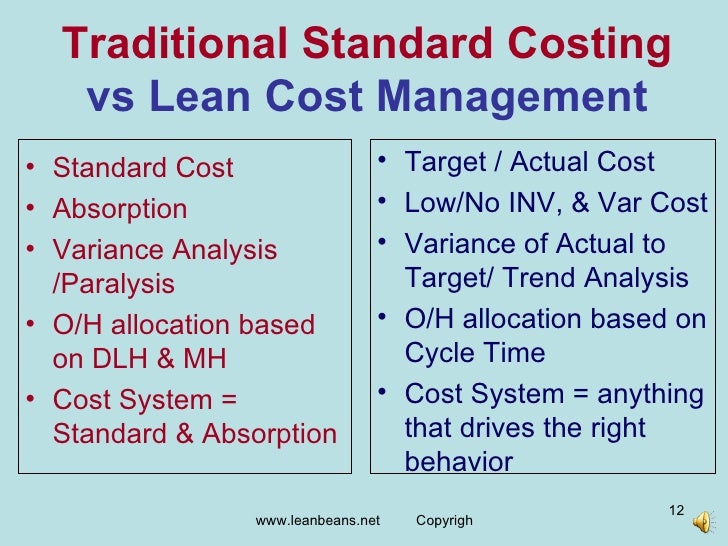 Preview To Lean Accounting Seminar 2010