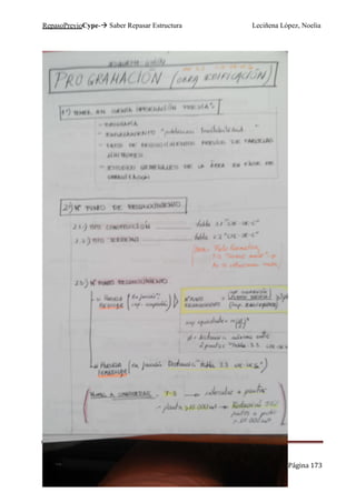 RepasoPrevioCype- Saber Repasar Estructura Leciñena López, Noelia
Página 173
 