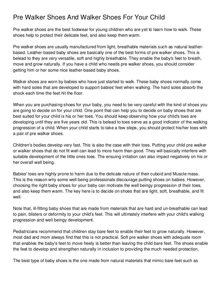 best pre walker shoes