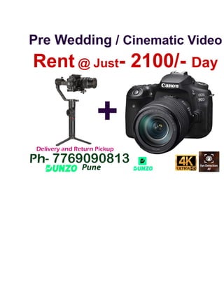 Pre Wedding  Cinematic Video 4K DSLR Camera On Rent Pune.pdf