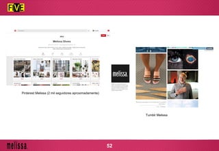 Pinterest Melissa (2 mil seguidores aproximadamente)
Tumblr Melissa
52
 