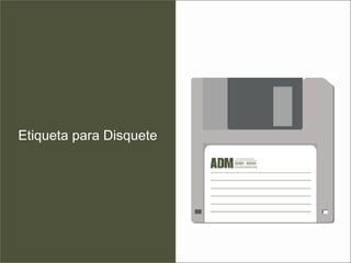 Etiqueta para Disquete 