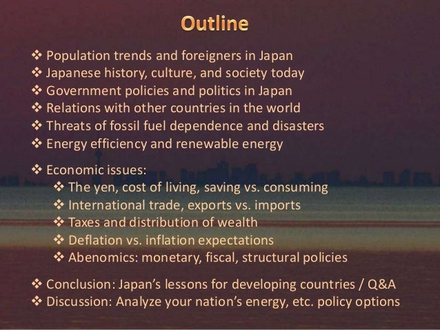Japanese Society, Policy and Economics