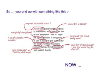 So … you end up with something like this :- NOW ... 