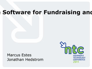 Open Source Rally: Free Software for Fundraising and Volunteer Management  #11NTCRally ,[object Object]