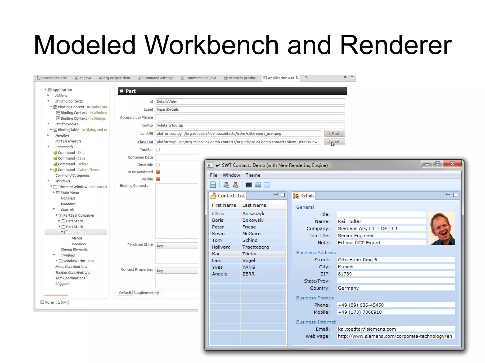 Modeled Workbench and Renderer
 