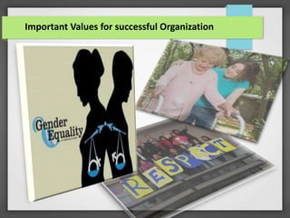 Important Values for successful Organization
 