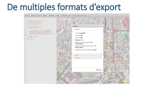 De multiples formats d’export  