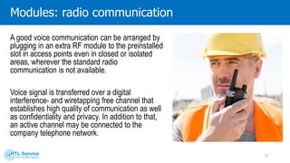 ROI
The RealTrac 3.0 system is:
Best possible solution in order to meet the requirements of the Labor Safety Regulation;
A rapid implementation at the facility;
A relatively small cost for implementation;
Labor efficiency increasing and optimization of equipment, machines and mechanisms.
It will result in achieving ROI in 6-12 months!
14
 
