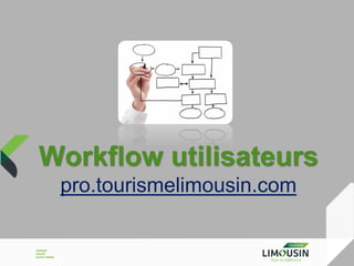 Workflow utilisateurs
pro.tourismelimousin.com

 