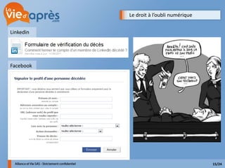 Le droit à l’oubli numérique


Linkedin




Facebook




                                          15/24
 