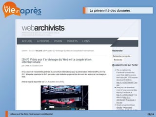 La pérennité des données




                           23/24
 