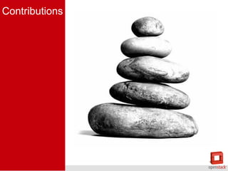 910 contributeurs soit 70 % d'augmentation
par rapport à Grizzly, la version précédente;
➔

L'entrée en force d'IBM (2), Dreamhost (16)
et Yahoo! (25) dans le top contributeurs;
➔

➔

392 nouvelles fonctionnalités;

➔

20 000 correctifs intégrés;

➔

700 tests par jours;

55 % de gain de temps sur le déploiement
par rapport à la version précédente.
➔

 