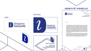 IDENTITÉ VISUELLE
PAPETERIE
LOGO
PART TITLE
 