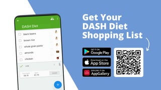 Get Your
DASH Diet
Shopping List
DASH Diet
 