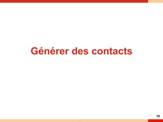 Générer des contacts 