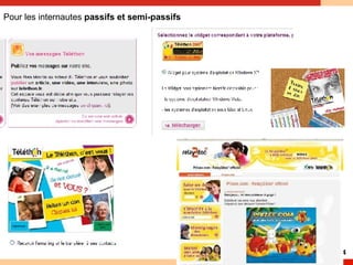 Pour les internautes  passifs et semi-passifs 