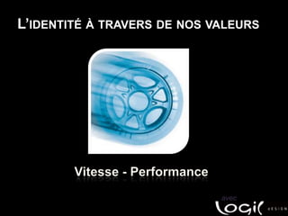 L’identité à travers de nos valeursVitesse - Performanceavec