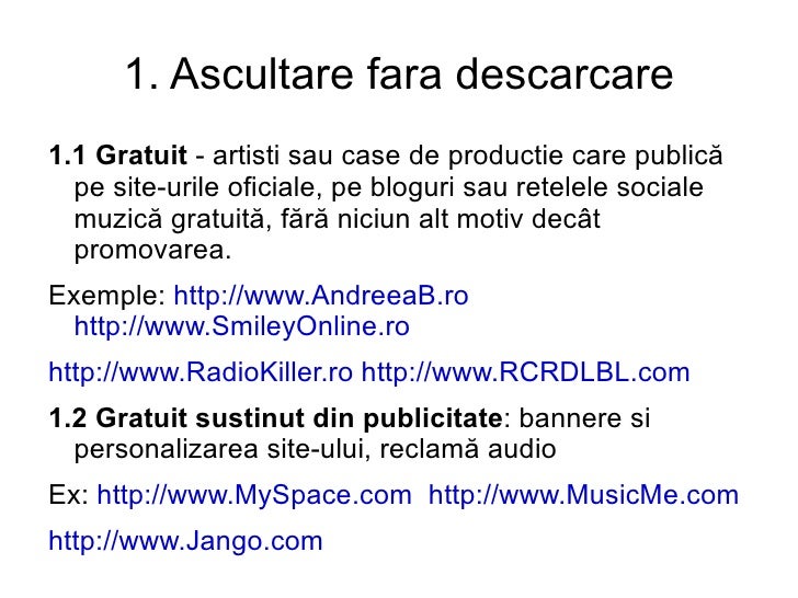 Prezentare Apti Despre Muzica Pe Internet