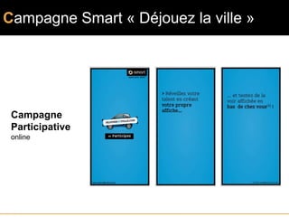 Campagne Smart « Déjouez la ville »




 Campagne
 Participative
 online
 