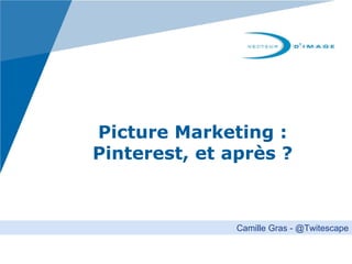 Picture Marketing :
Pinterest, et après ?



               Camille Gras - @Twitescape
 