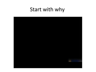Start with why
 