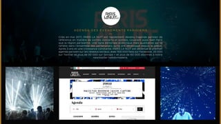 agenda des ÉVÉNEMENTS PA R I S I E N S 
Crée en mai 2011, PARIS LA NUIT est rapidement devenu l’agenda parisien de 
référence en matière de sorties concerts et soirées, couvrant aussi bien Paris 
que la région parisienne. Une ligne éditoriale éclectique mais qualitative qui se 
reflète dans l’ensemble des partenariats qu’ils ont développé depuis le début. 
Après 3 ans et une croissance constante, PARIS LA NUIT est devenue le premier 
agenda parisien sur les réseaux sociaux, avec 100 000 fans sur Facebook, 25 000 
sur Twitter et plus de 50 000 sur Google + et plus de 60 000 abonnés à notre 
newsletter hebdomadaire. 
 