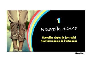 111
Nouvelles règles du jeu social
Nouveau modèle de l’entreprise
#EchosStart
 