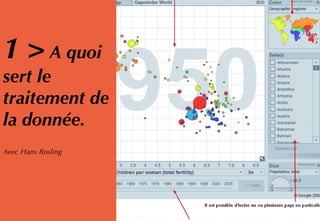 11
1 >A quoi
sert le
traitement de
la donnée.
Avec Hans Rosling
 