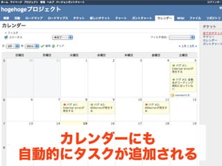 カレンダーにも
自動的にタスクが追加される
 