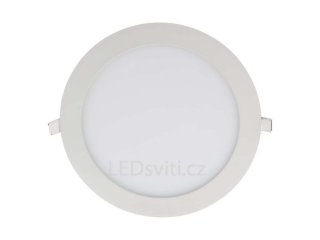Bílý kruhový LED panel 120mm 6W bílá 4100K